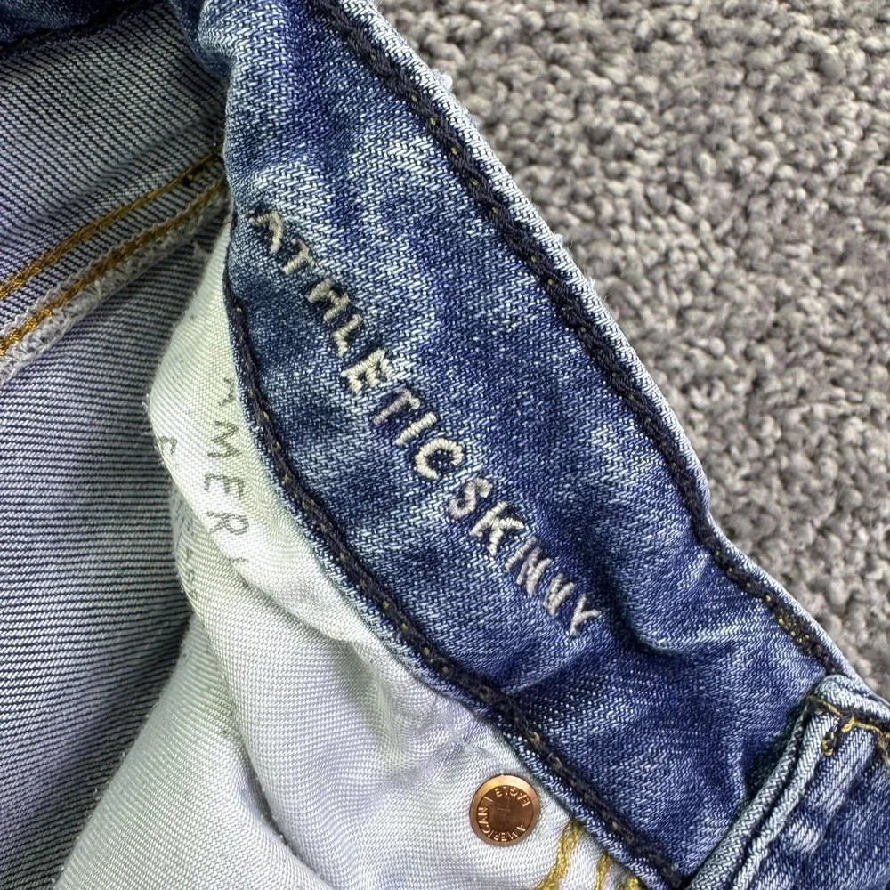American Eagle Jeans Mens 28x32 Blue Airflex+ Athletic Skinny Denim Medium Wash